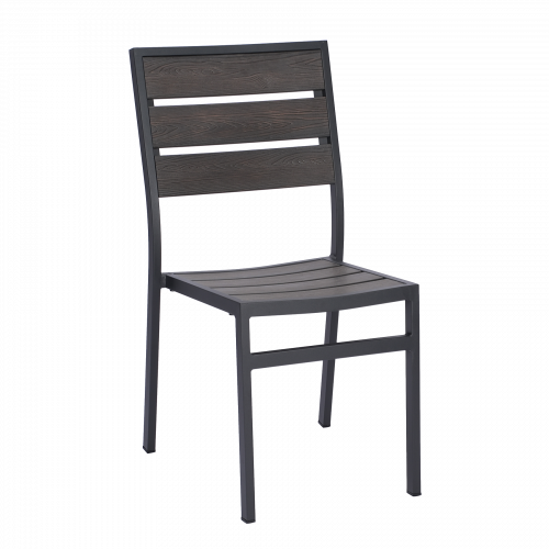 Aluminum Patio Chair w/ Poly Wood Seat & Back 7046S